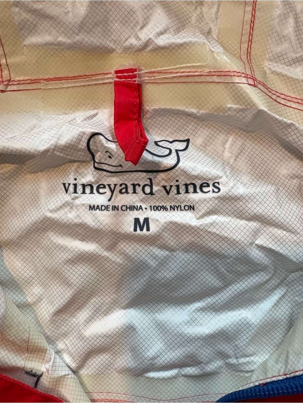 Vineyard Vines Red Windbreaker - Picture 3 of 3